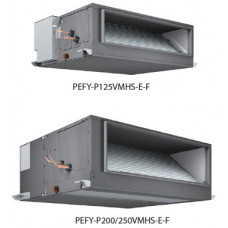 Канальные внутренние блоки прямоточного типа PEFY-VMHS-E-F: 9,0–28,0 кВт